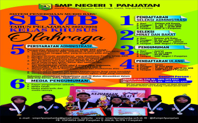 Pendaftaran kelas Khusu Olahraga SMP negeri 1 Panjatan Tahun 2025